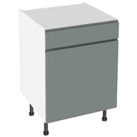 Kitchen Kit J-Pull Drawerline Base Cabinet Flatpack Matt 600mm in Sage Green