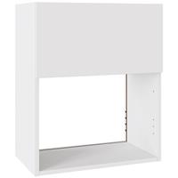 Kitchen Kit Slab Microwave Wall Unit Flatpack Supergloss 600mm in White