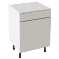 Kitchen Kit J-Pull Drawerline Base Cabinet Flatpack Matt 600mm in Light Grey