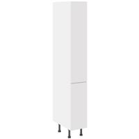 Kitchen Kit Slab Larder Cabinet Supergloss 300mm in White