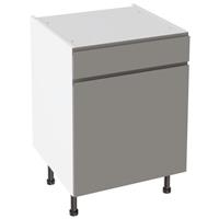 Kitchen Kit J-Pull Drawerline Base Cabinet Flatpack Matt 600mm in Dust Grey