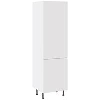 Kitchen Kit Slab Larder Cabinet Supergloss 600mm in White