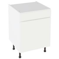 Kitchen Kit J-Pull Drawerline Base Cabinet Flatpack Matt 600mm in White