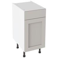 Kitchen Kit Shaker Drawerline Base Cabinet Flatpack Matt 400mm in Light Grey