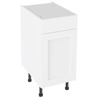 Kitchen Kit Shaker Drawerline Base Cabinet Flatpack Matt 400mm in White