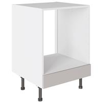 Kitchen Kit Slab Oven Base Kitchen Cabinet Supergloss 600mm in Light Grey
