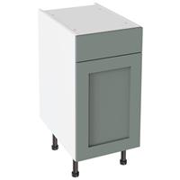 Kitchen Kit Shaker Drawerline Base Cabinet Flatpack Matt 400mm in Sage Green