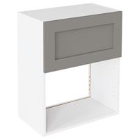 Kitchen Kit Shaker Microwave Wall Unit Flatpack Matt 600mm in Dust Grey