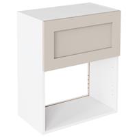 Kitchen Kit Shaker Microwave Wall Unit Flatpack Matt 600mm in Light Grey
