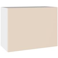 Kitchen Kit Slab Single Extractor Wall Cabinet Supergloss 600mm in Cashmere