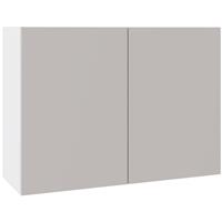 Kitchen Kit Slab Wall Kitchen Cabinet Supergloss 1000mm in Light Grey