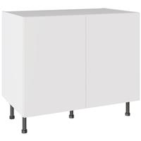 Kitchen Kit Slab Base Kitchen Cabinet Supermatt 1000mm in White