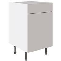 Kitchen Kit Slab Drawerline Base Cabinet Flatpack Supergloss 500mm in Light Grey