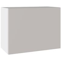 Kitchen Kit Slab Single Extractor Wall Cabinet Supergloss 600mm in Light Grey