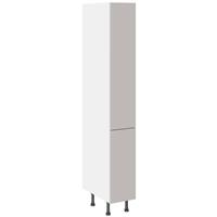 Kitchen Kit Slab Larder Cabinet Supergloss 300mm in Light Grey
