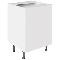 Kitchen Kit Slab Sink/Hob Cabinet Flatpack Supermatt 600mm in White