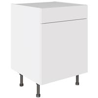 Kitchen Kit Slab Drawerline Base Cabinet Flatpack Supermatt 600mm in White