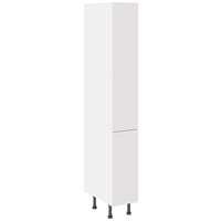 Kitchen Kit Slab Pull & Swing Larder Cabinet Supermatt 300mm in White