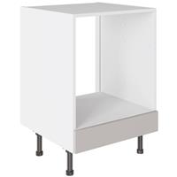 Kitchen Kit Slab Oven Base Kitchen Cabinet Supermatt 600mm in Light Grey