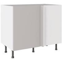 Kitchen Kit Slab Blind Corner Base Cabinet Supermatt 1000mm in Light Grey