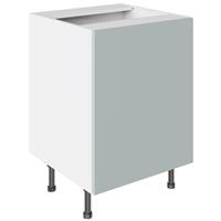 Kitchen Kit Slab Sink/Hob Cabinet Flatpack Supermatt 600mm in Aquamarine