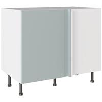 Kitchen Kit Slab Blind Corner Base Cabinet Flatpack Supermatt 1000mm in Aquamarine