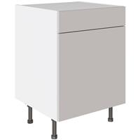 Kitchen Kit Slab Drawerline Base Cabinet Flatpack Supermatt 600mm in Light Grey
