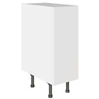 Kitchen Kit Base Kitchen Cabinet Flatpack Value Slab Matt White 300mm in Snow White