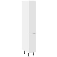 Kitchen Kit Larder Cabinet Flatpack Value Slab Matt White 300mm in Snow White