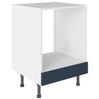 Kitchen Kit Oven Base Kitchen Cabinet Flatpack Slab Supermatt 600mm in Blue