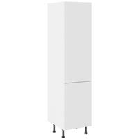 Kitchen Kit Larder Cabinet Flatpack Value Slab Matt White 500mm in Snow White