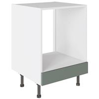 Kitchen Kit Oven Base Kitchen Cabinet Flatpack Slab Supermatt 600mm in Agave Green