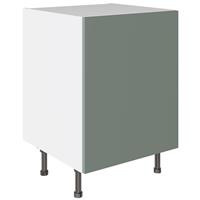 Kitchen Kit Base Kitchen Cabinet Flatpack Slab Supermatt 600mm in Agave Green