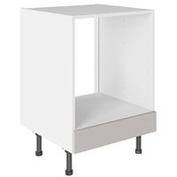 Kitchen Kit Oven Base Kitchen Cabinet Flatpack Value Slab Matt 600mm in Light Grey