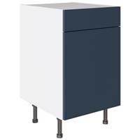Kitchen Kit Drawerline Base Cabinet Flatpack Slab Supermatt 500mm in Blue