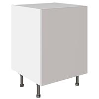 Kitchen Kit Base Kitchen Cabinet Flatpack Value Slab Matt 600mm in Light Grey