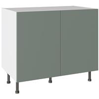 Kitchen Kit Base Kitchen Cabinet Flatpack Slab Supermatt 1000mm in Agave Green