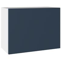 Kitchen Kit Single Extractor Wall Kitchen Cabinet Flatpack Slab Supermatt 600mm in Blue