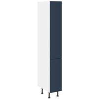 Kitchen Kit Larder Cabinet Flatpack Slab Supermatt 300mm in Blue
