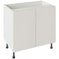Kitchen Kit Value Slab Matt Base Kitchen Cabinet Flatpack 900mm in Light Grey
