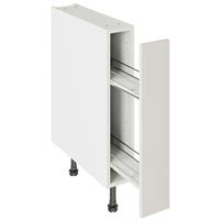 Kitchen Kit Value Slab Matt Base Kitchen Cabinet Pull-Out Flatpack 150mm in Light Grey