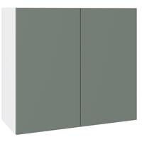 Kitchen Kit Slab Supermatt Wall Kitchen Cabinet Flatpack 800mm in Agave Green