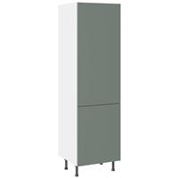 Kitchen Kit Slab Supermatt Fridge & Freezer Housing Flatpack 600mm in Agave Green