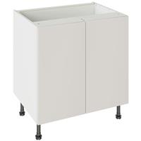 Kitchen Kit Value Slab Matt Blind Corner Base Kitchen Cabinet Flatpack 800mm in Light Grey