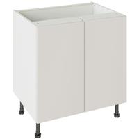 Kitchen Kit Value Slab Matt Base Kitchen Cabinet Flatpack 800mm in Light Grey