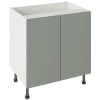 Kitchen Kit Slab Supermatt Base Kitchen Cabinet Flatpack 800mm in Agave Green