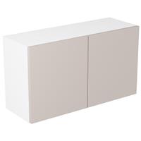 Kitchen Kit Value Slab Matt Double Extractor Wall Kitchen Cabinet Flatpack 800mm in Light Grey