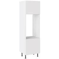 Kitchen Kit Slab Supergloss Double Oven Housing Flatpack 600mm in White
