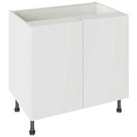Kitchen Kit Slab Supergloss Base Kitchen Cabinet Flatpack 900mm in White