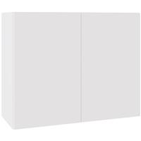 Kitchen Kit Slab Supergloss Wall Kitchen Cabinet Flatpack 900mm in White
